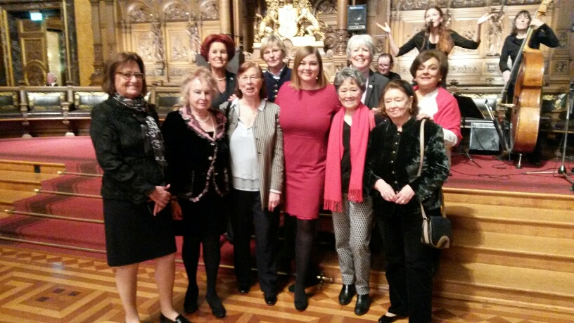 AGIWA members at the International Women's Day reception in hamburg city hall